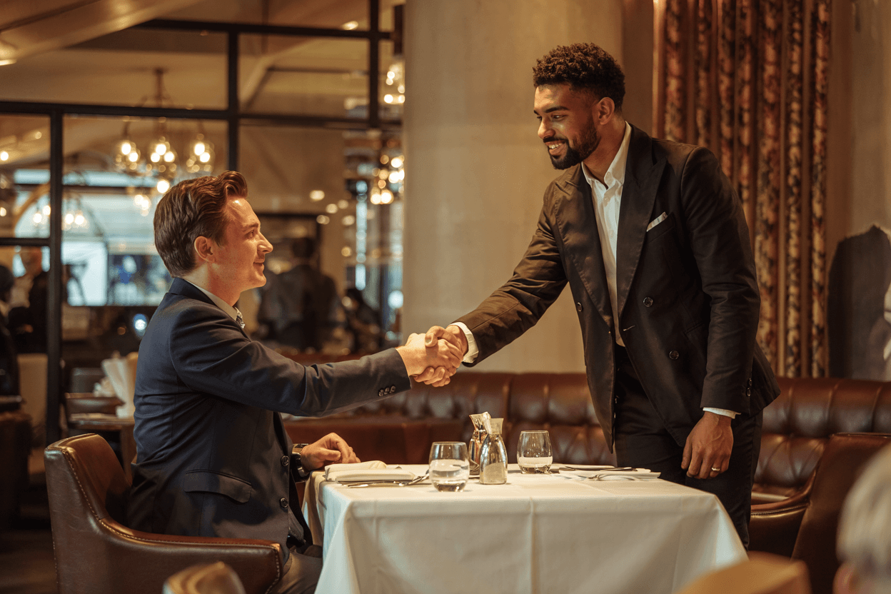Sealing a Deal Over Breakfast at The Ivy Entrepreneur networking over breakfast at The Ivy in London