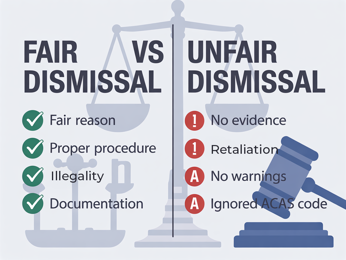 Five Fair Reasons for Dismissal UK Law Fair Dismissal Reasons London Business Coach